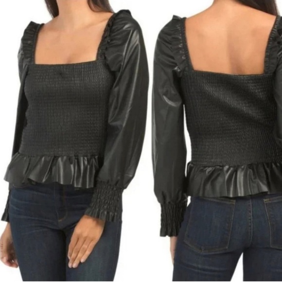 Leather Top black size XS - Picture 4 of 4